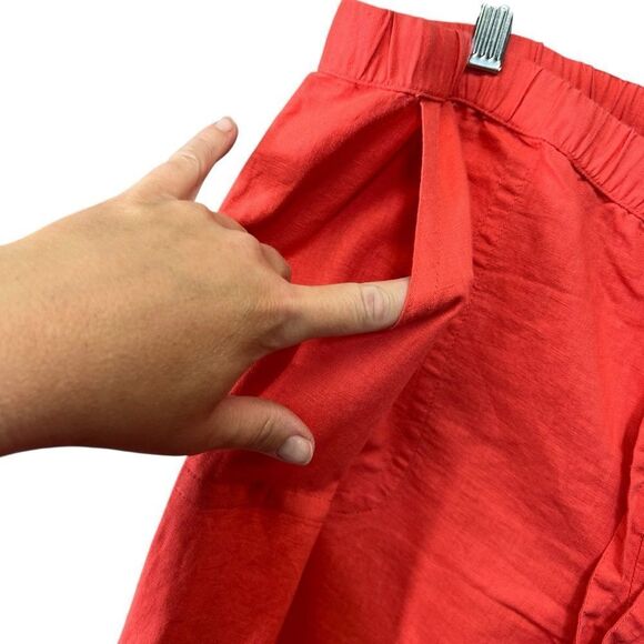 Liz Claiborne linen blend coral pants L - Picture 6 of 16